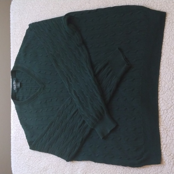 Brooks Brothers Country Club XXL Dark Green Cable Knit Sweater - Picture 4 of 11